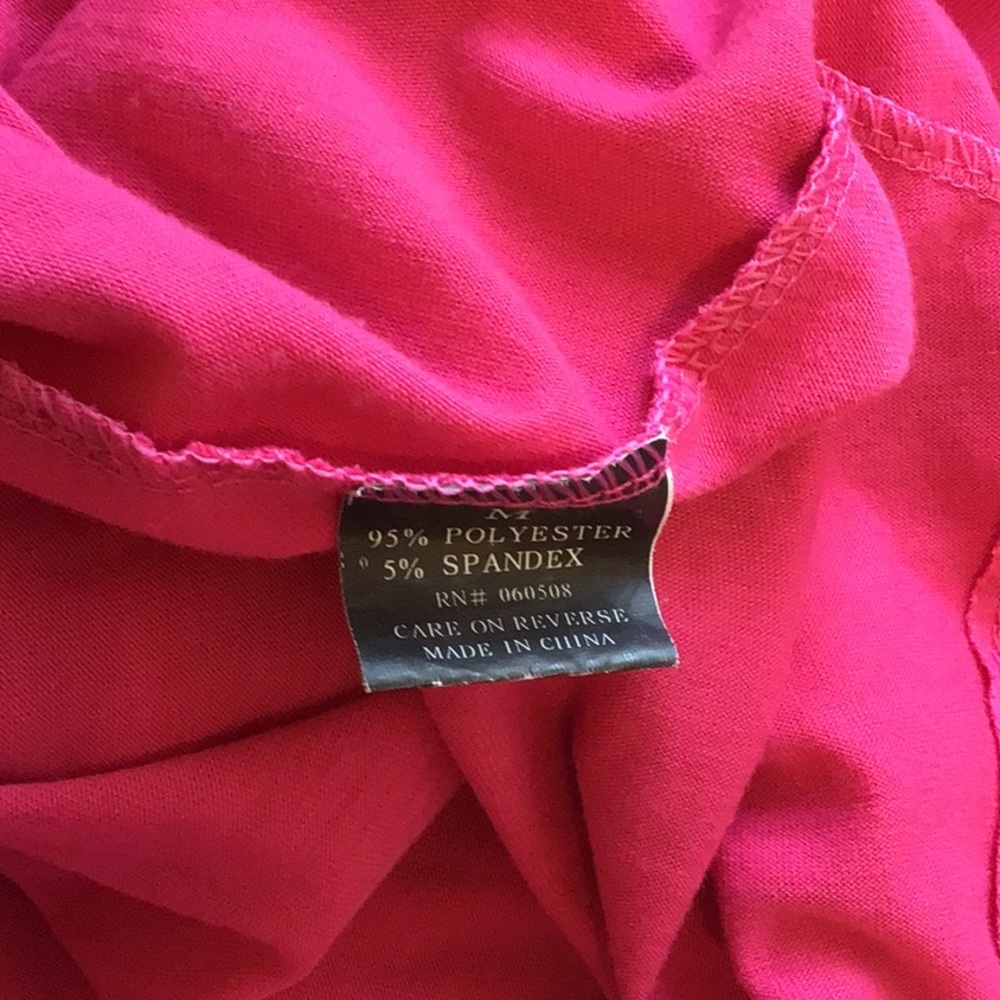 ‘Angie’ Deep Pink Long Hi-Low Sleeveless Dress - Picture 6 of 7